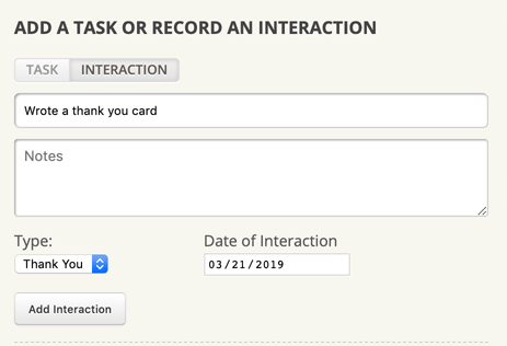 Interaction Completed